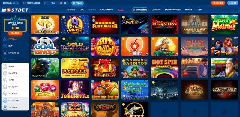 Hodnocení Mostbet Česká republika – Sport, eSporty a zábava v online kasinu na jednom místě